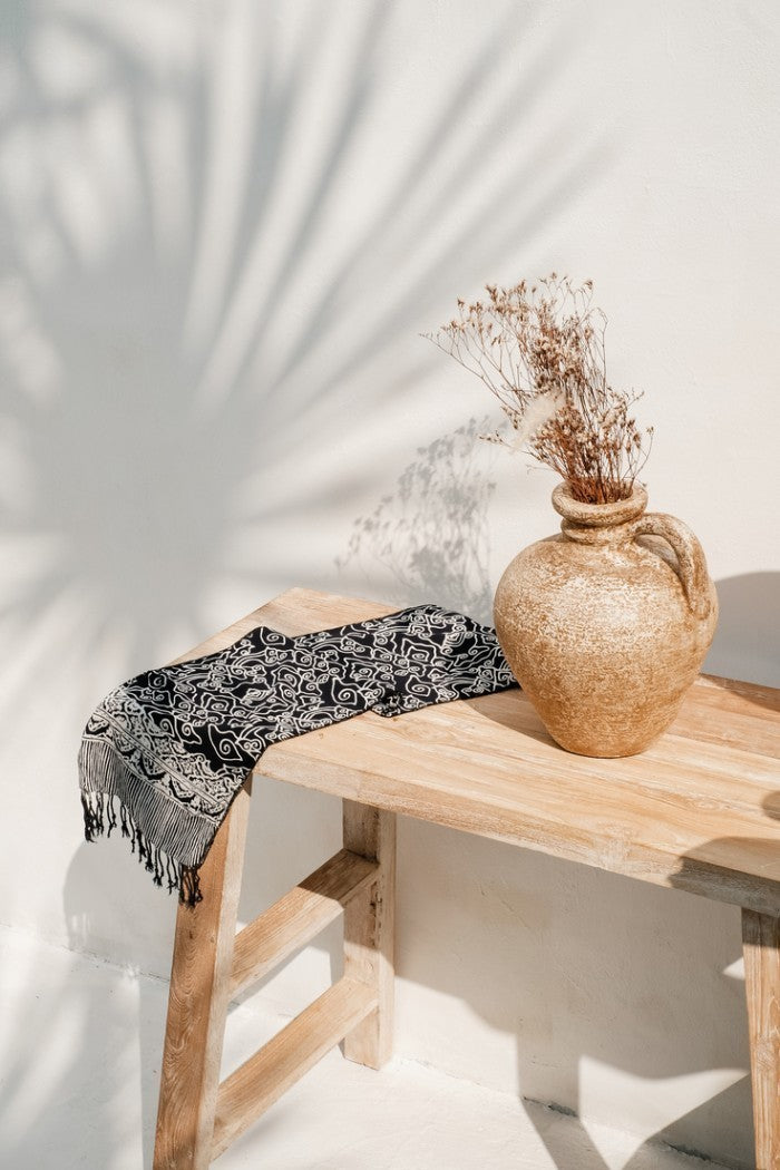 Scarf Batik TCE Mega Mendung Black