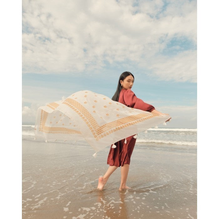 Anjani in White Shawl