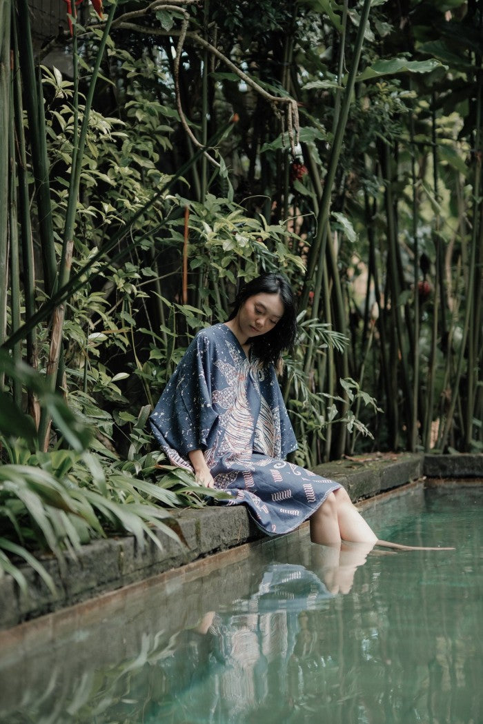 Amira Kaftan Dress Batik 09