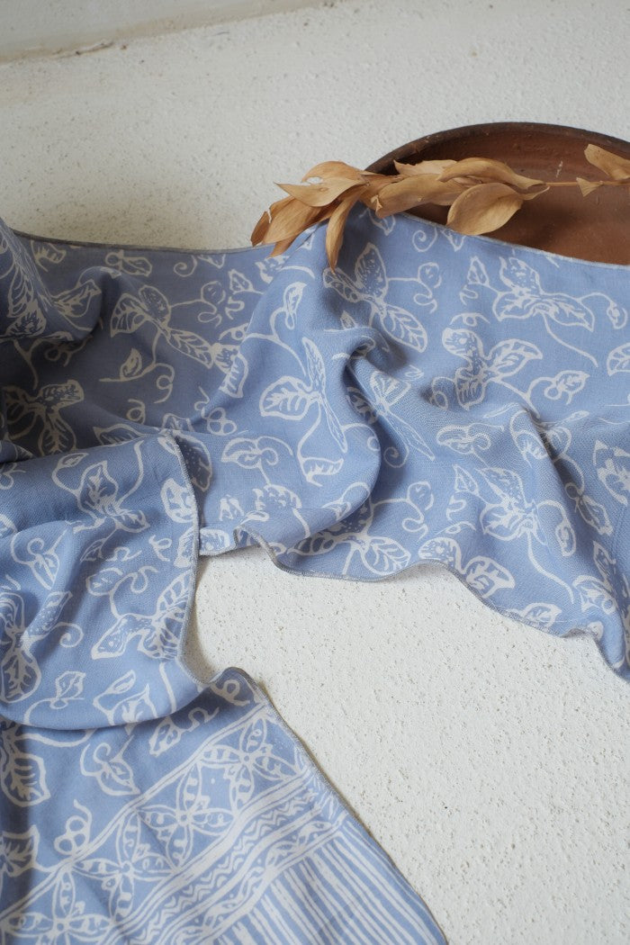 Scarf Batik TCGR Daun Rambat Grey