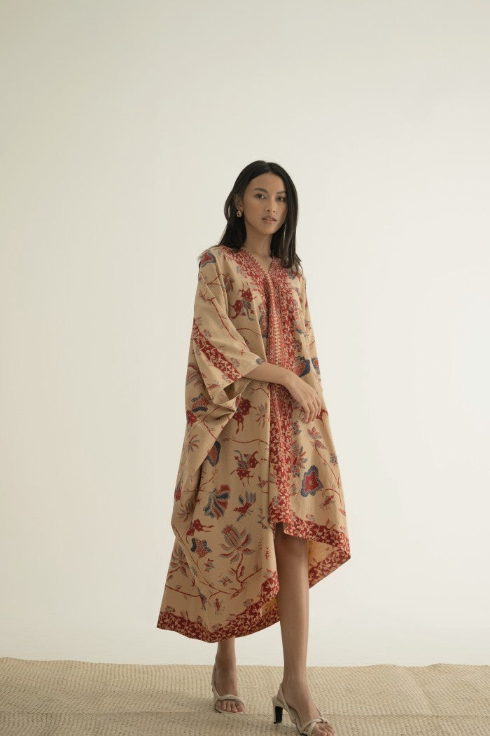 Amira Dress Batik 03/Kaftan Modern/Kalong/Gamis/Hijab/Lowo