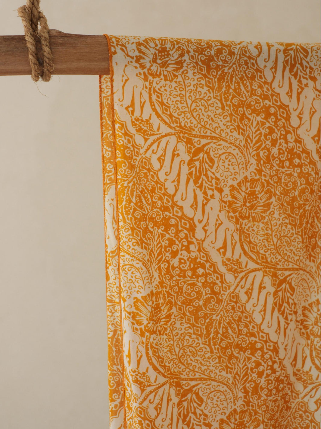 Batik Ratu - Scarf Batik TCK Parang Bunga - Yellow