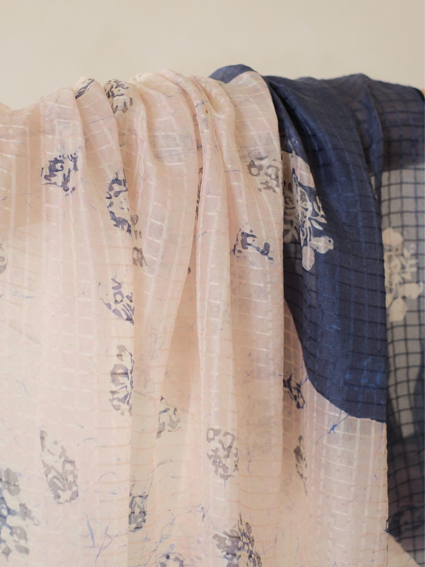 Batik Ratu - Selendang Sutra Batik - Selaras Blue