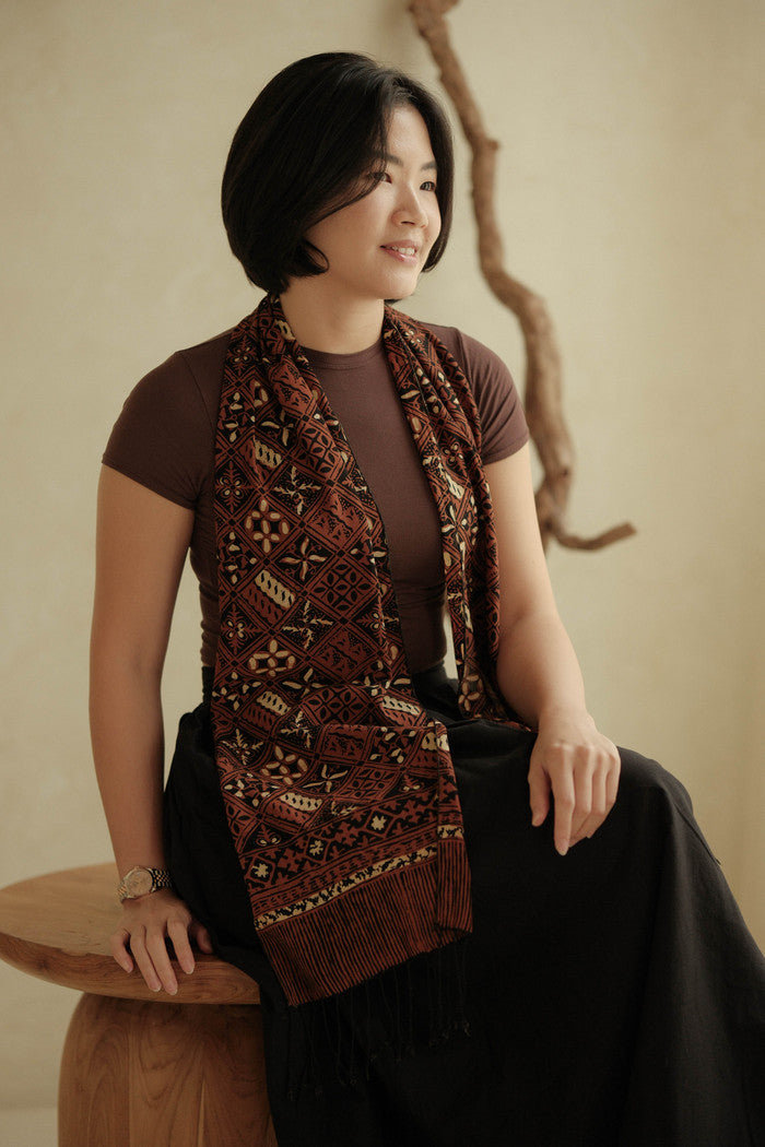 Scarf Batik Tambal - Sogan | DNF