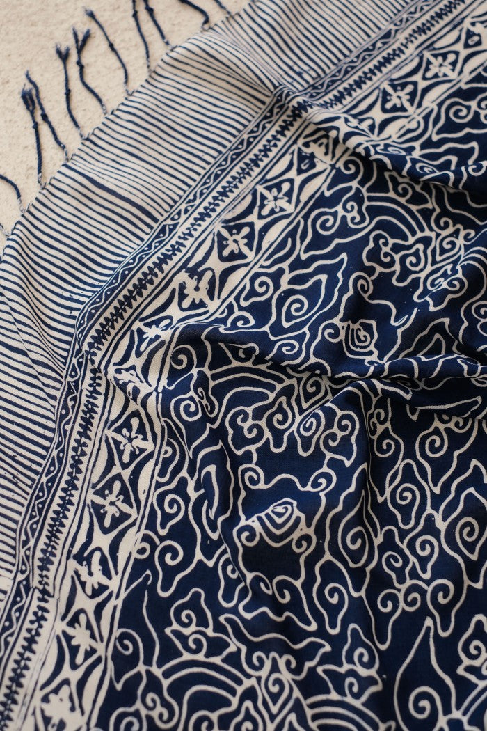 Selendang Batik TCC Mega Mendung Blue - 80