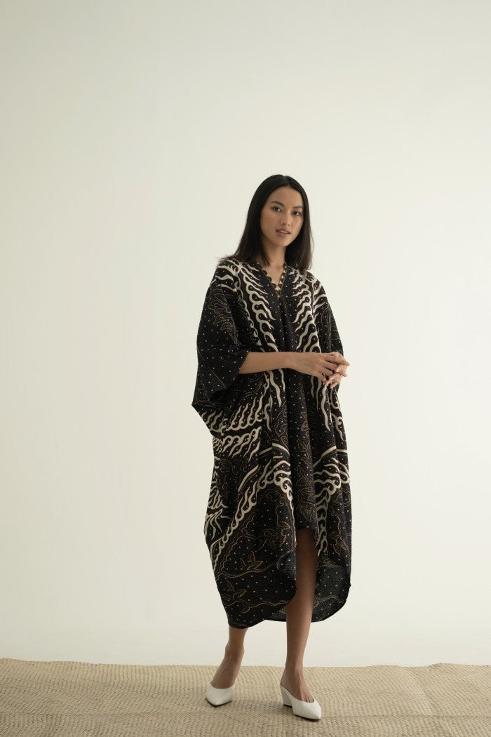 Amira Dress Batik 07/Kaftan Modern/Kalong/Gamis/Hijab/Lowo