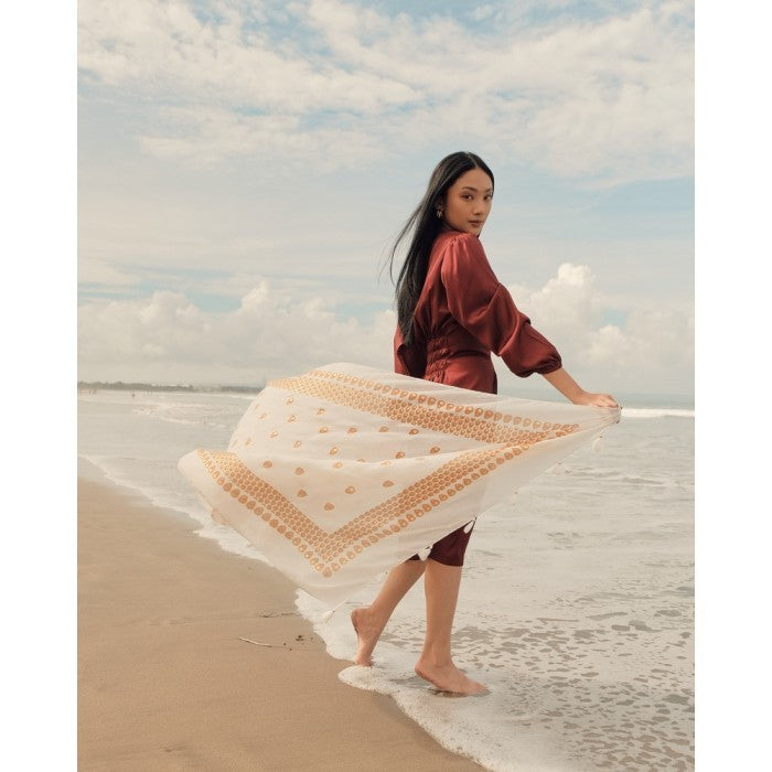 Anjani in White Shawl