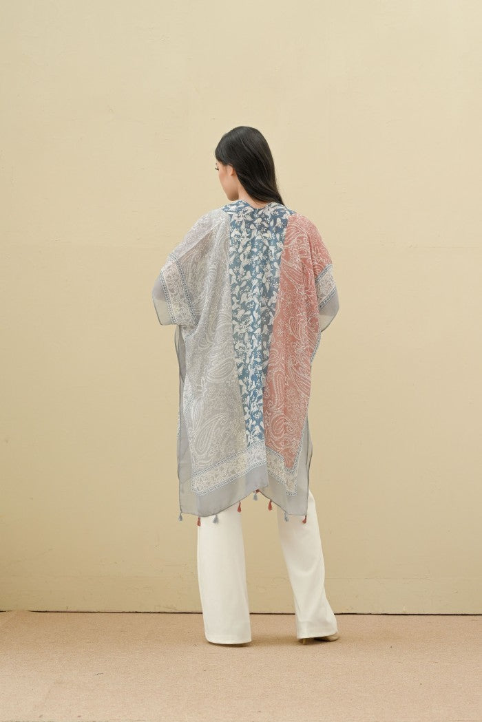 (DEFECT SALE) - Laksmi Blue Pink Outer