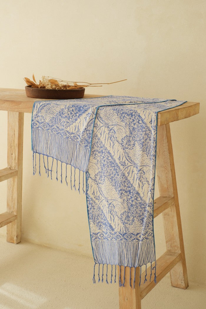 Scarf Batik TCGR Parang Bunga Grey