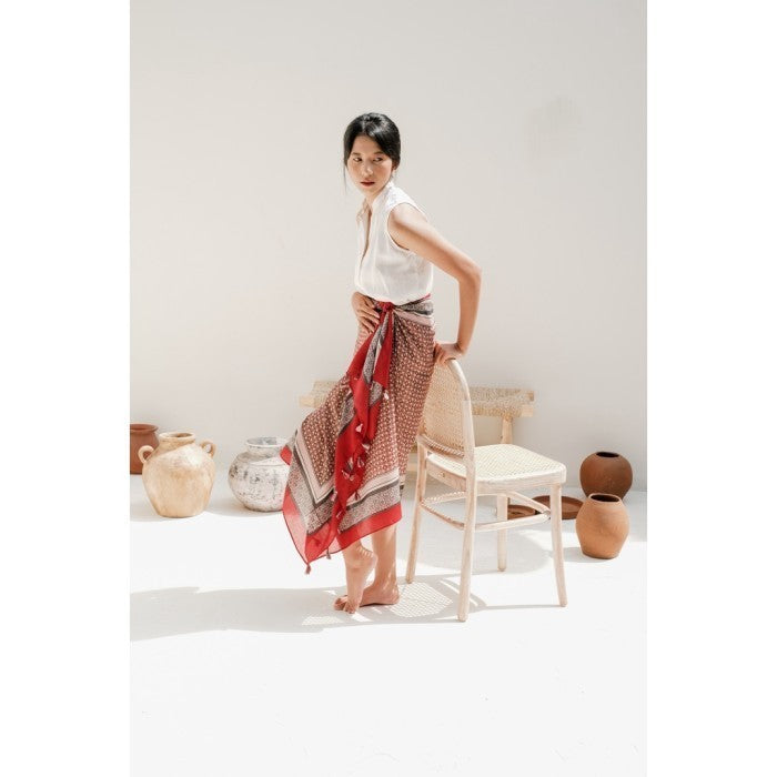 Andara in Red Shawl