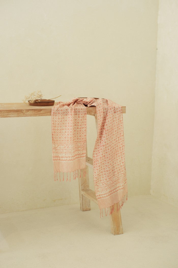 Scarf Batik TCL Kawung Sen Cream