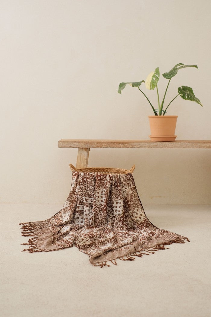 Selendang Batik TCR Sekar Jagad Brown - 80