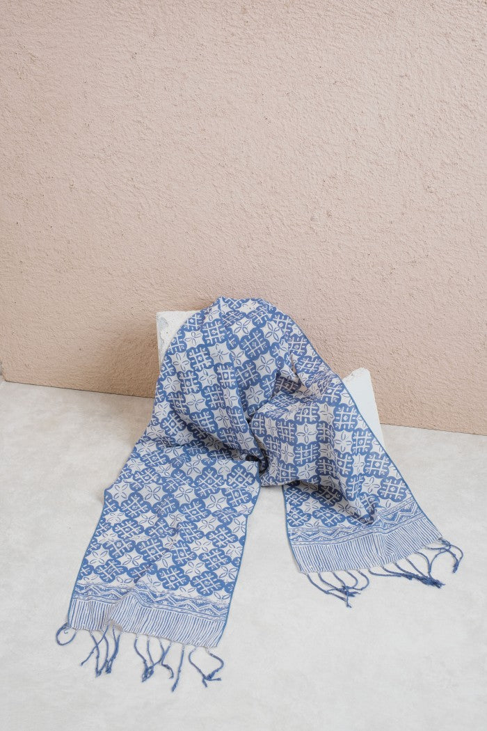 Scarf Batik TCGR Kawung XO Grey