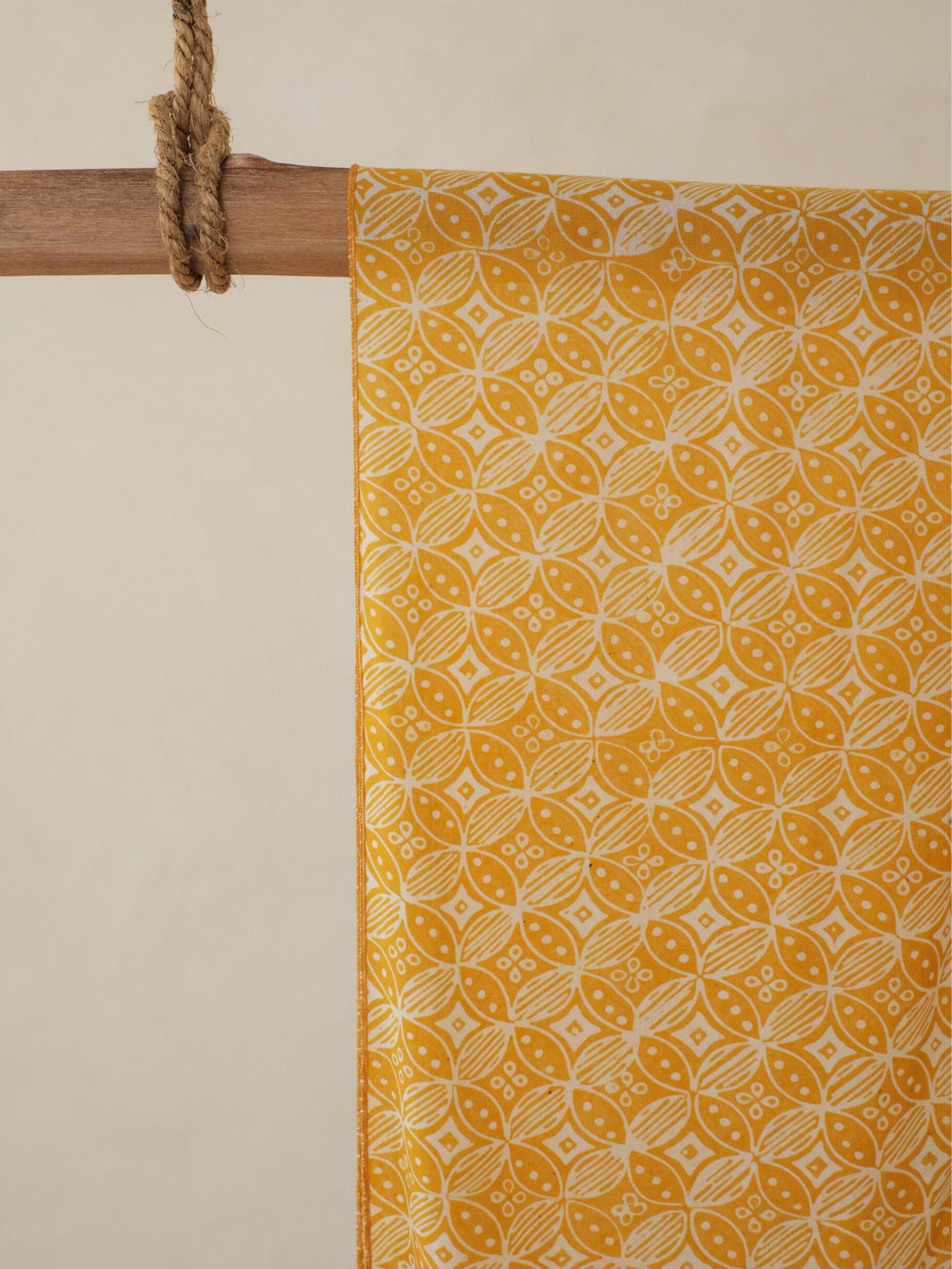 Batik Ratu - Scarf Batik TCK Kawung Bribil - Yellow