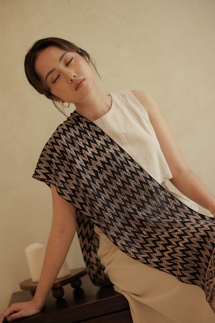 Scarf Batik Rang Rang - Black | DNE