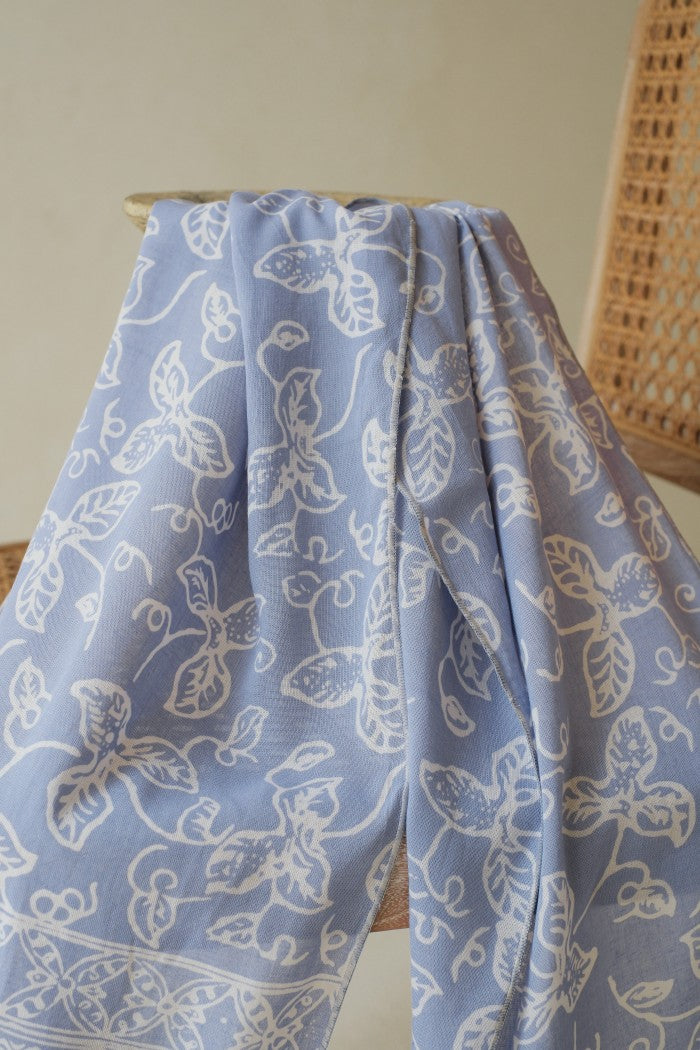 Scarf Batik TCGR Daun Rambat Grey