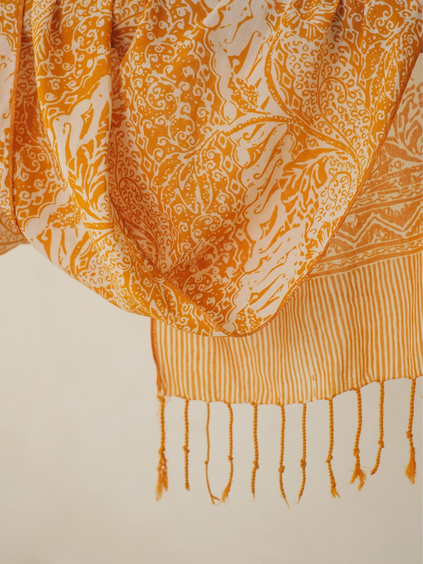 Batik Ratu - Scarf Batik TCK Parang Bunga - Yellow
