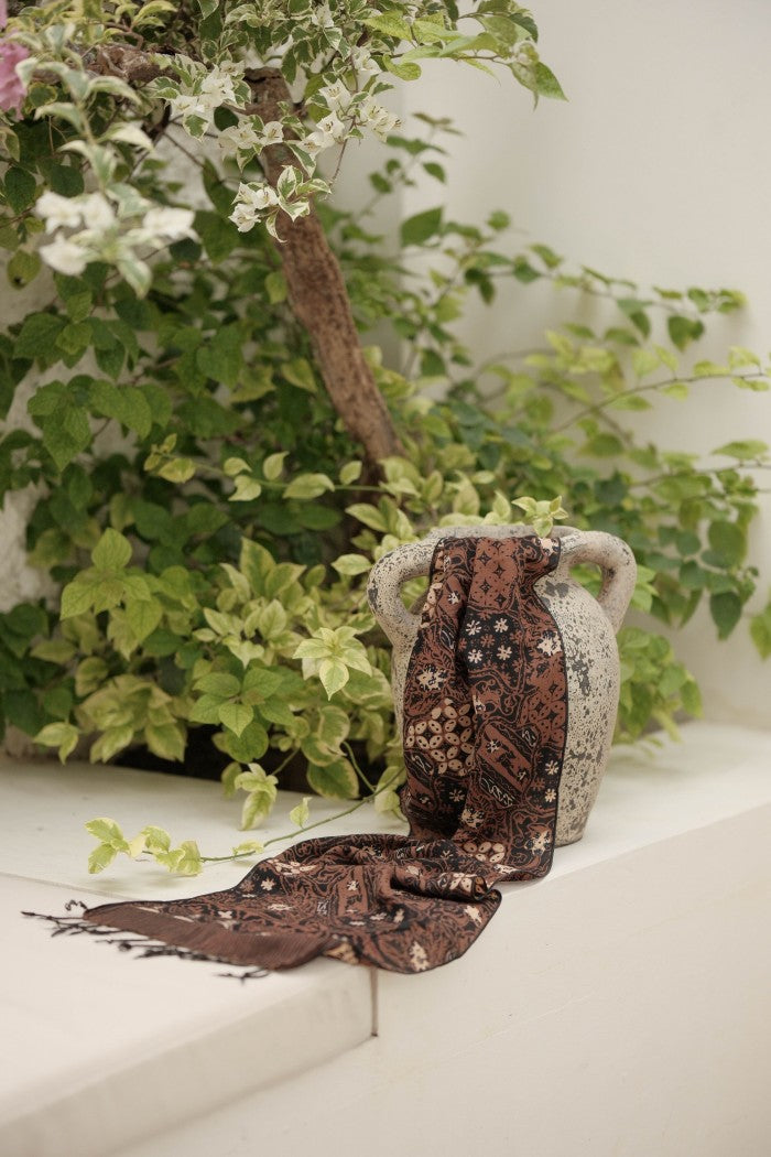 Scarf Batik Sekar Jagad - Sogan | TCF