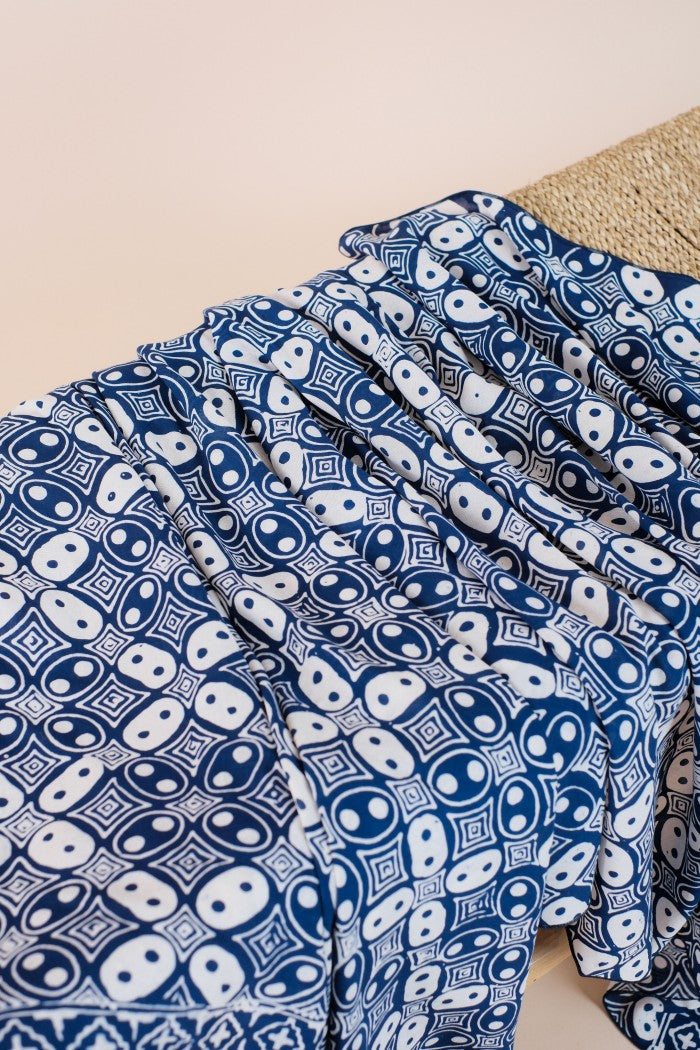 Selendang Batik TCC Kawung Blue - 80