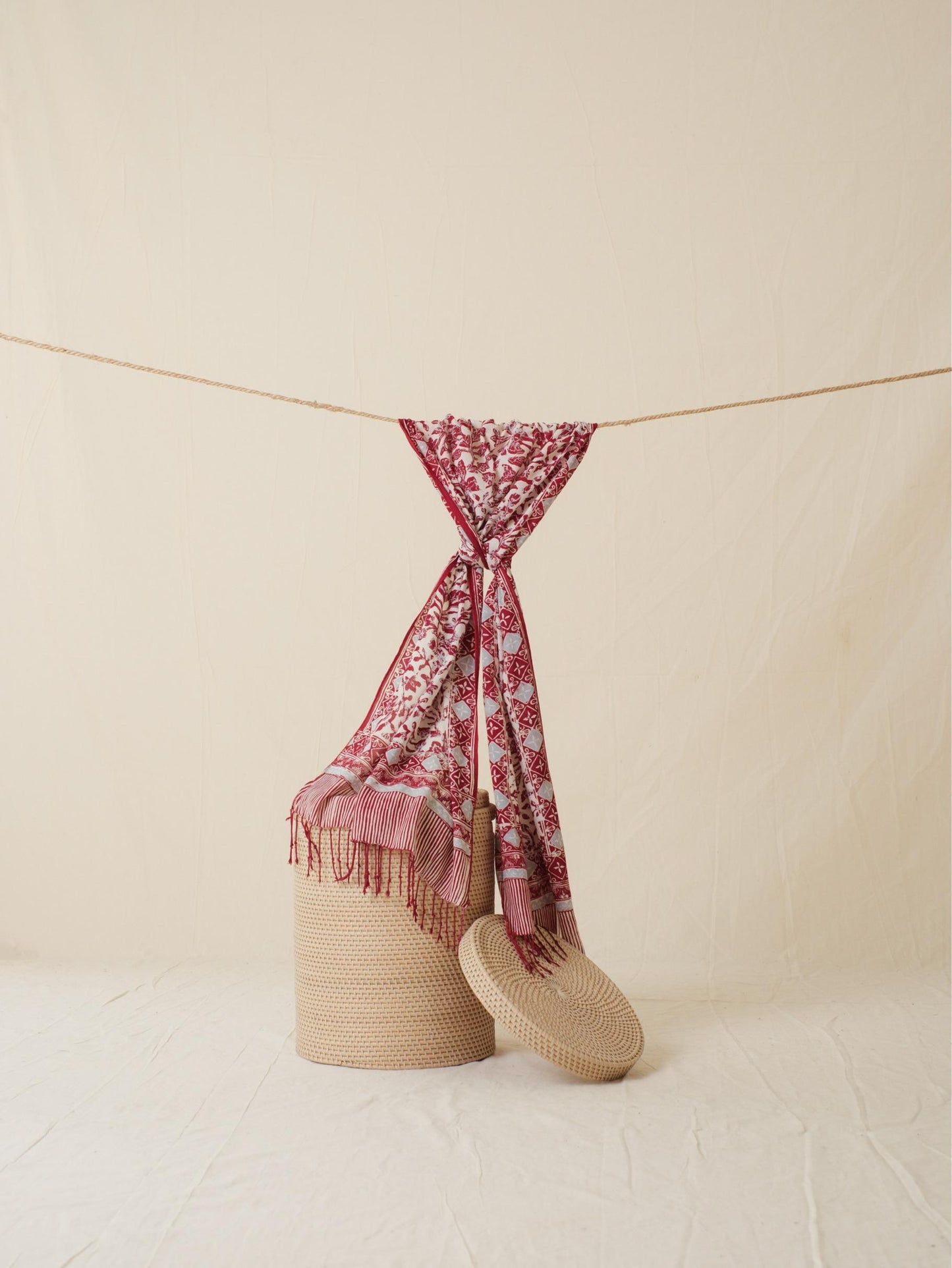 Scarf Batik 50 - Rimbun Alas - Red | DNN