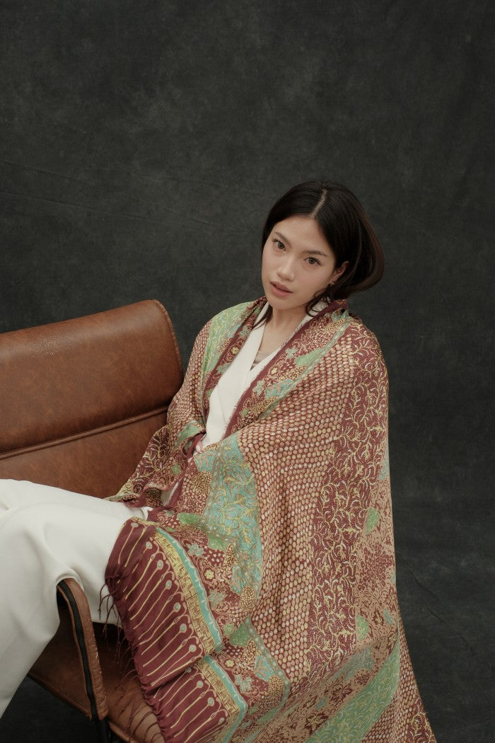 Selendang Sutra Batik Tulis - Samudra Lestari