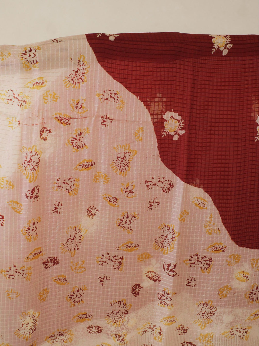 Batik Ratu - Selendang Sutra Batik - Selaras Brown Pink 1