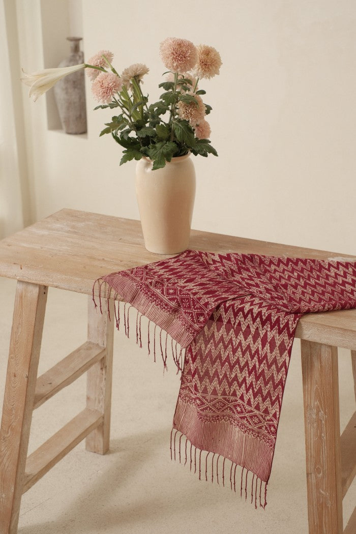 Scarf Batik Rang Rang - Maroon | DNN