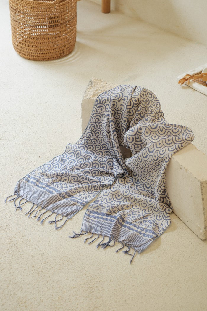 Scarf Batik TCGR Ombak Grey