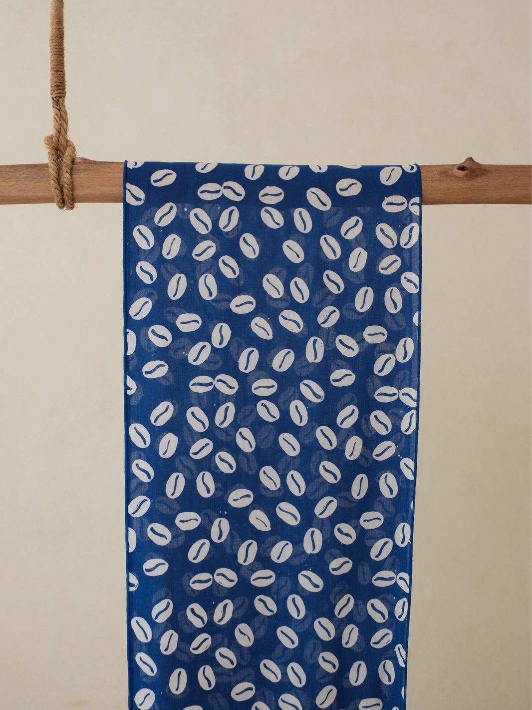 Batik Ratu - Scarf Batik Biji Kopi - Dark Blue