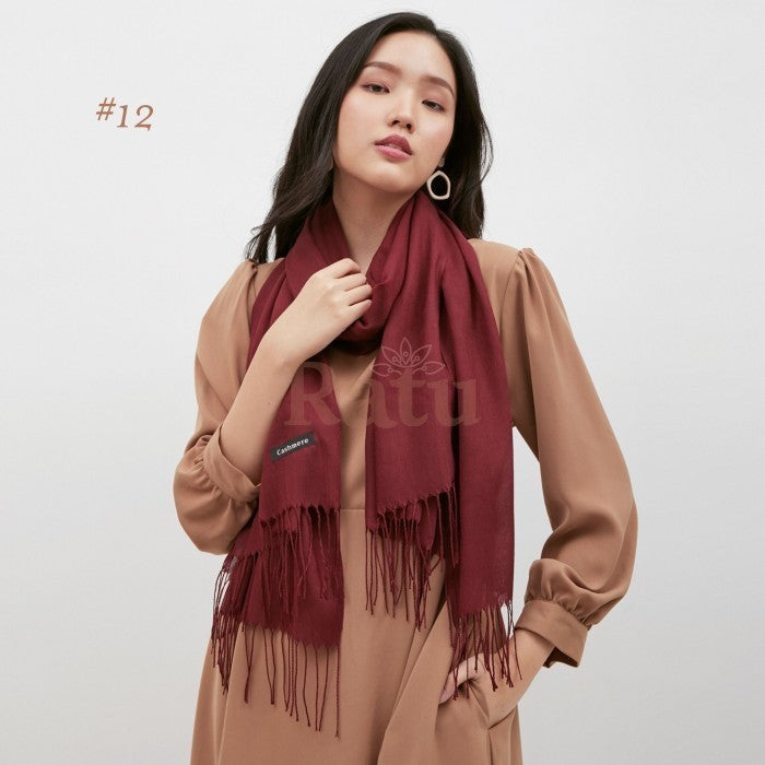 Cashmere Pashmina #12/Syal Musim Dingin/Syal Winter/Scarf/Selendang