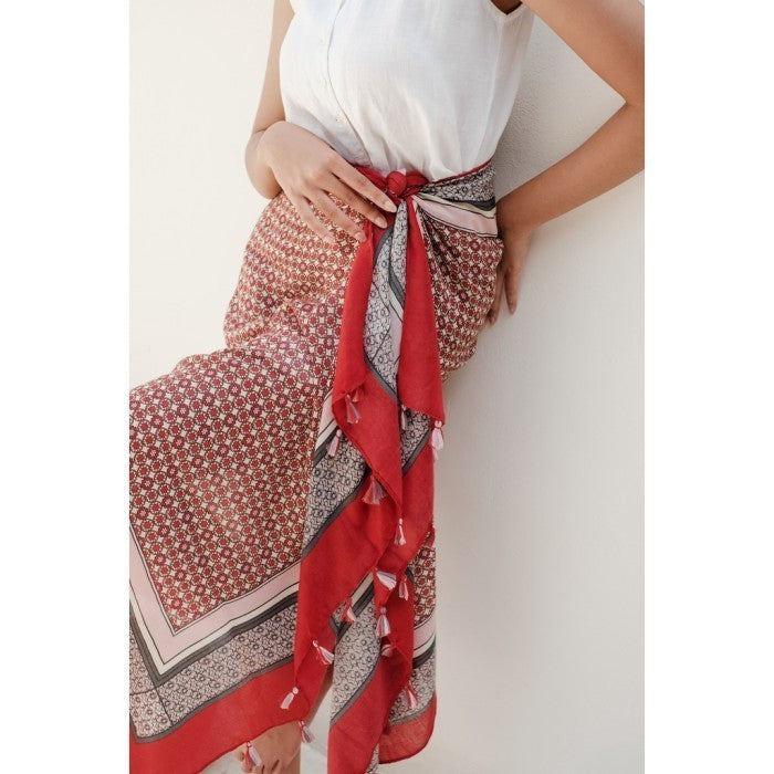 Andara in Red Shawl