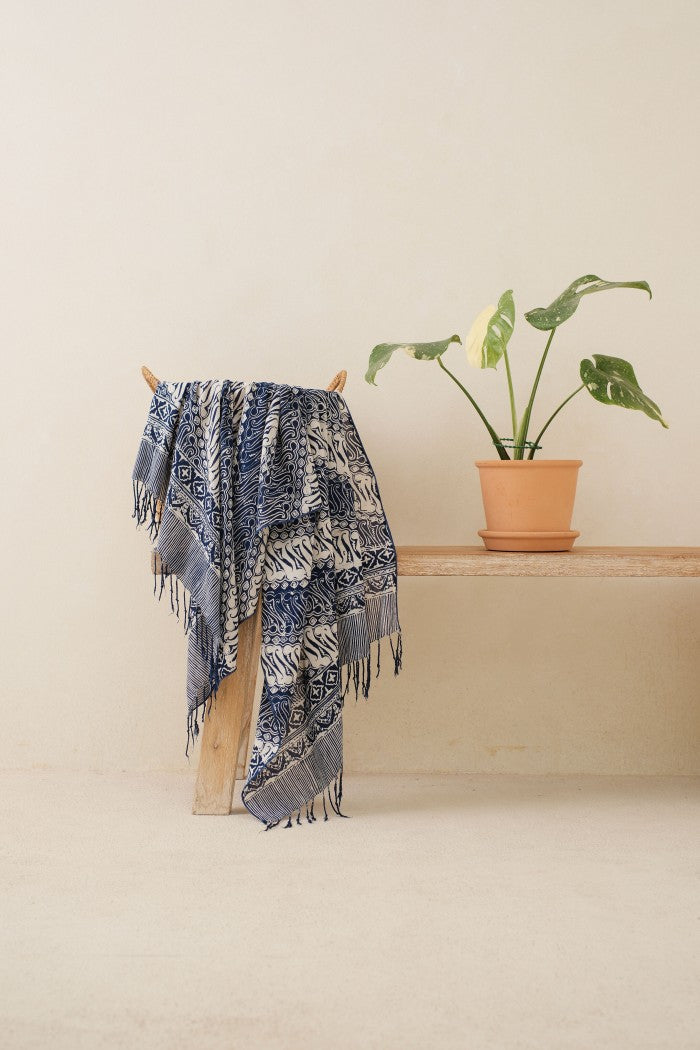 Selendang Batik TCC Parang Blue - 80