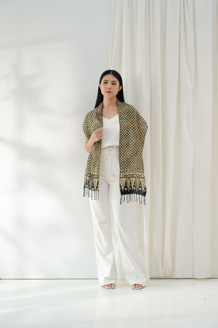 Scarf Batik Wora Wori - Black | DNE