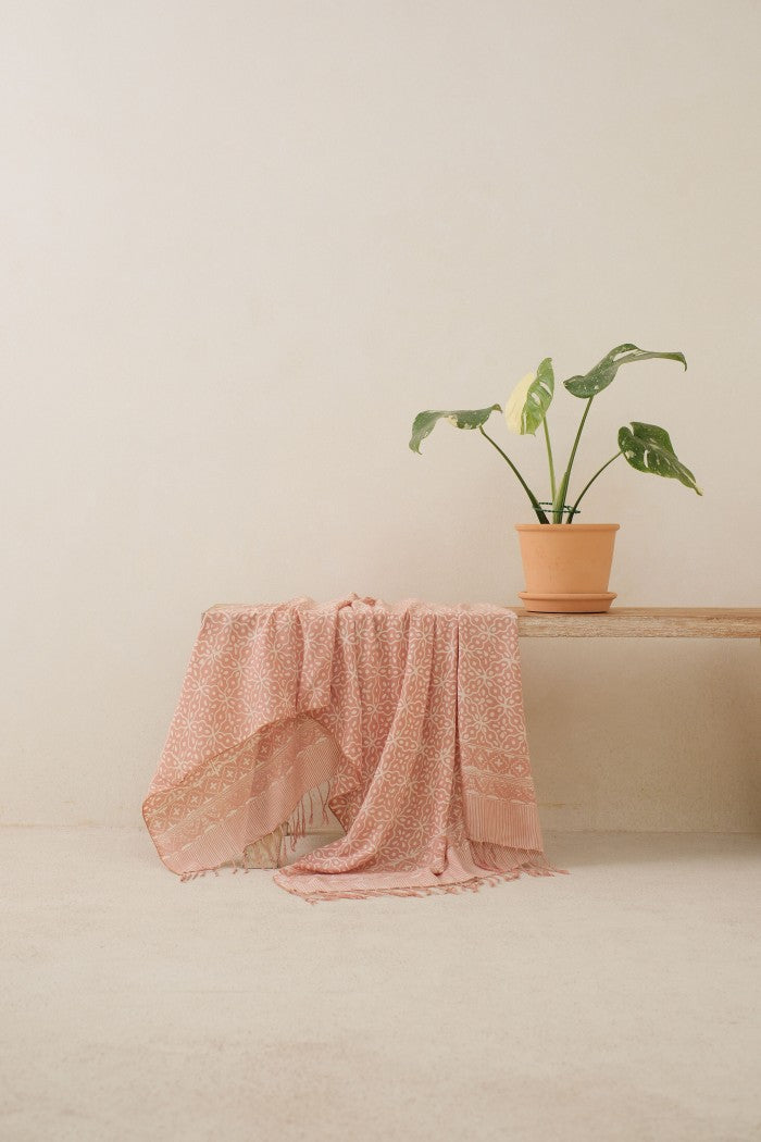 Selendang Batik TCL Kawung 2 Cream - 80