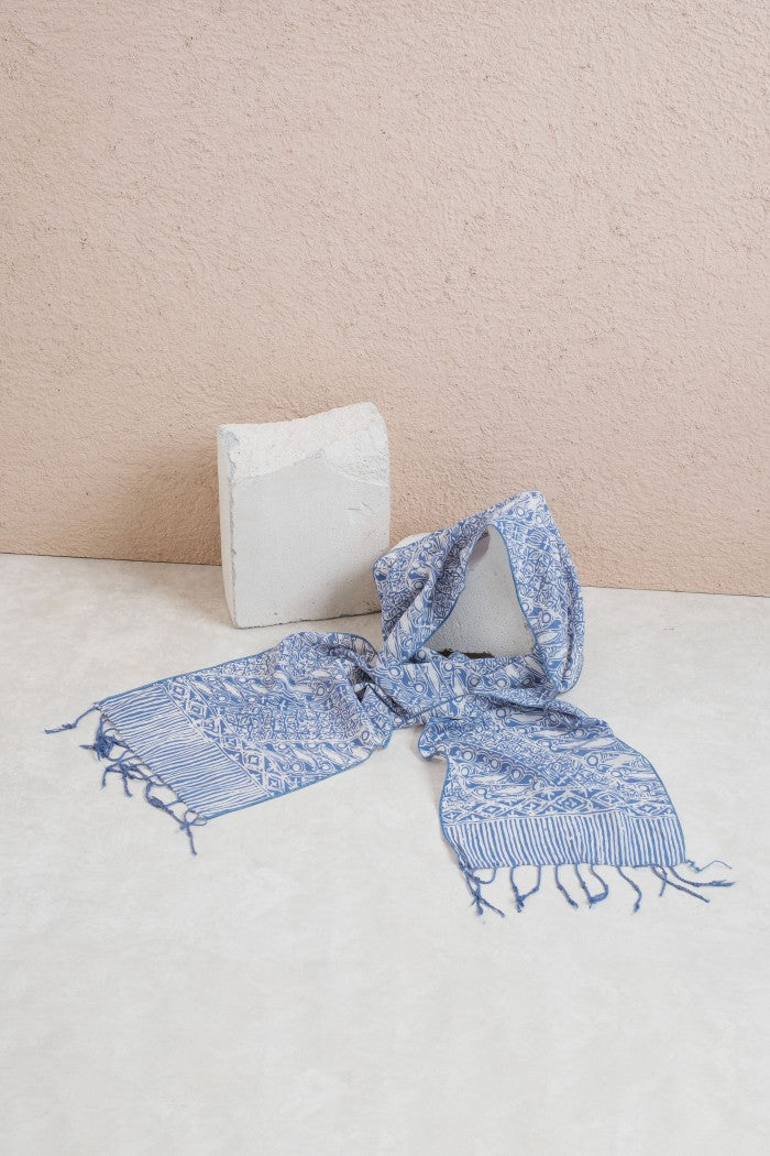 Scarf Batik TCGR Parang Kawung Grey