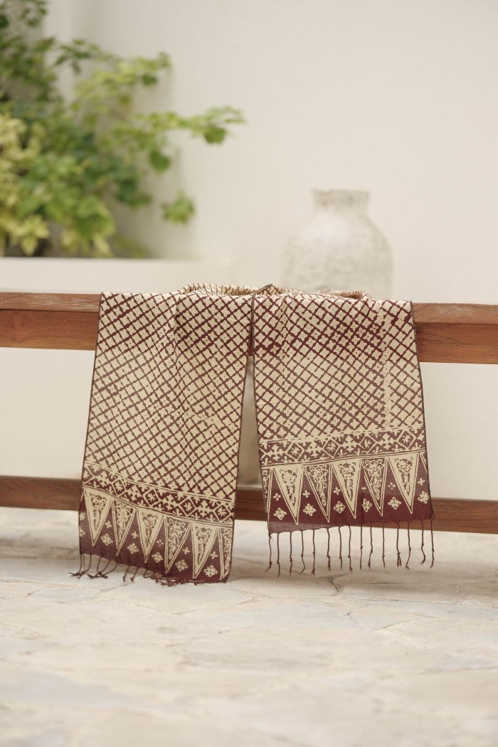 Scarf Batik Wora Wori - Brown | DNR