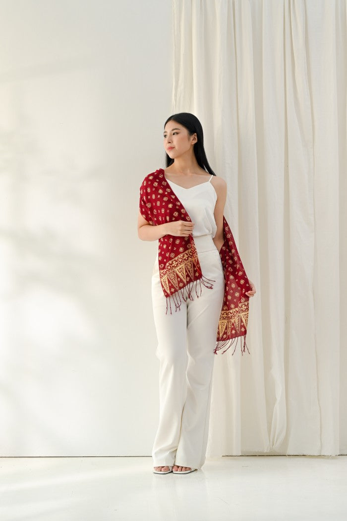 Scarf Batik Truntum - Maroon | DNN