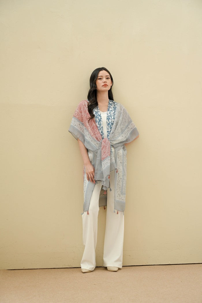 (DEFECT SALE) - Laksmi Blue Pink Outer