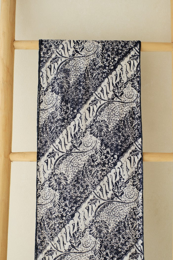 Scarf Batik TCC Parang Bunga Blue