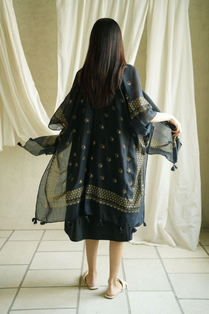 (DEFECT SALE) - Anjani Black Outer