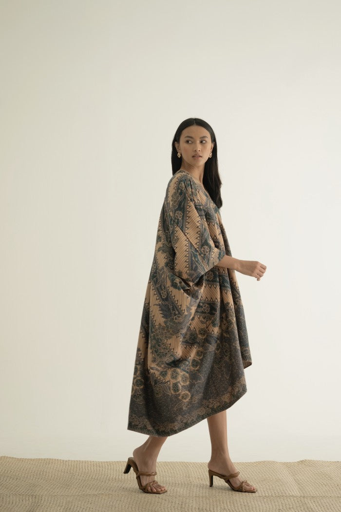 Amira Dress Batik 05/Kaftan Modern/Kalong/Gamis/Hijab/Lowo