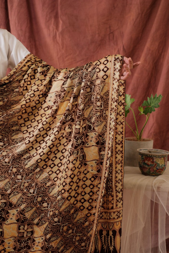 Siraman Jawa - Selendang Sutra Batik Tulis