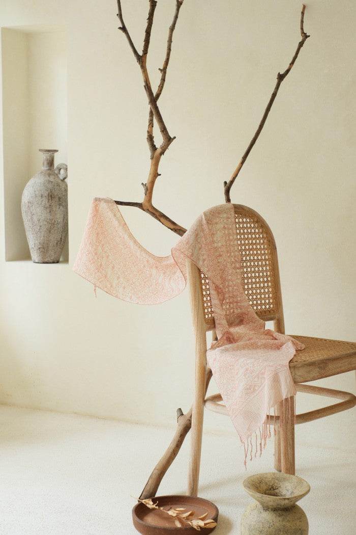 Scarf Batik TCL Parang Kawung Cream