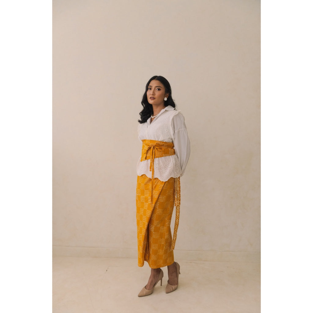 Citra in Yellow - Rok Lilit Batik Kawung