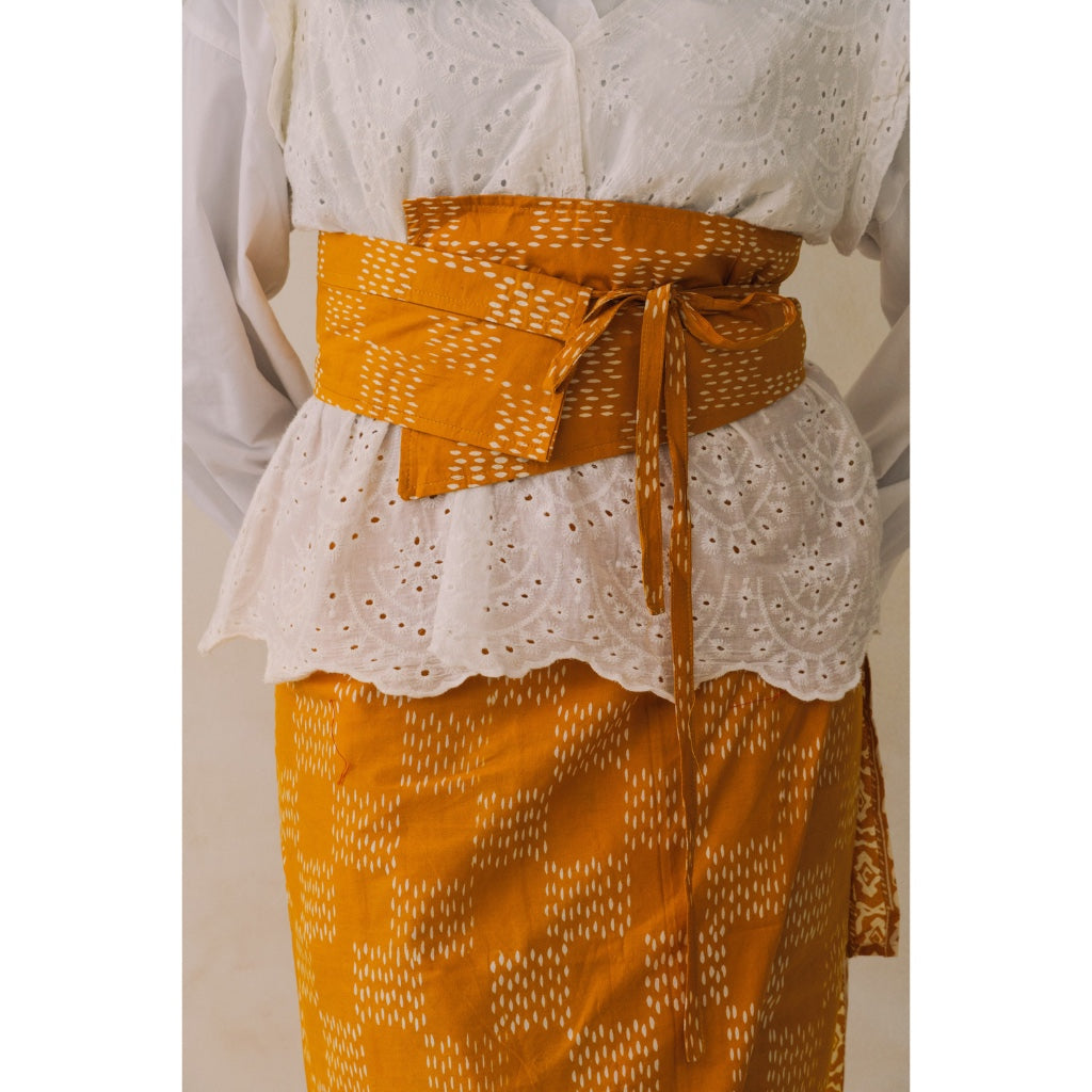 Citra in Yellow - Rok Lilit Batik Kawung