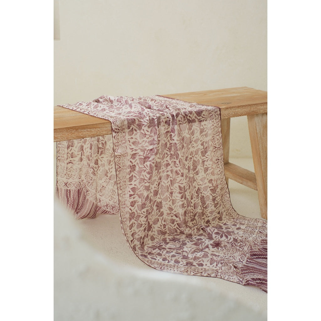 Merana in Grey - Syal Batik Sutra - 55