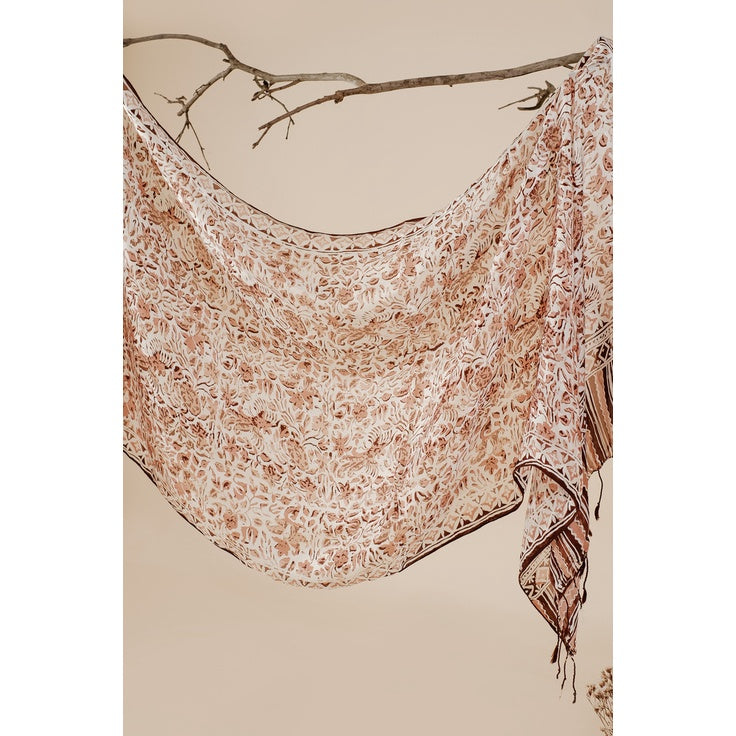 Syal Batik Sutra Brown 02
