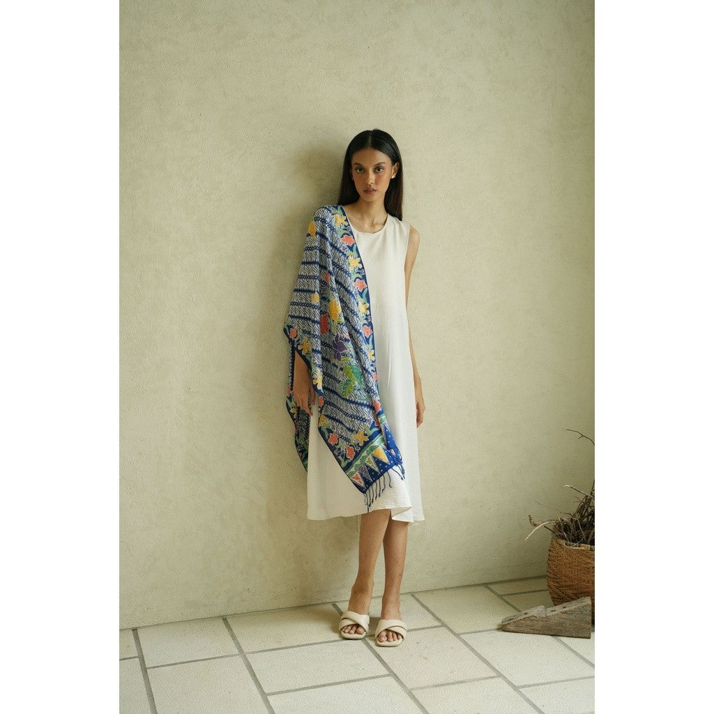 Selendang Batik Encim Parang 2 Blue