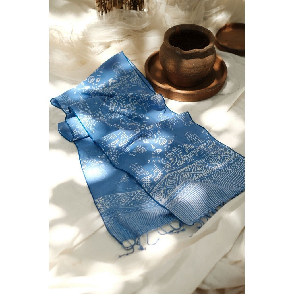 Scarf Batik B7 Blue