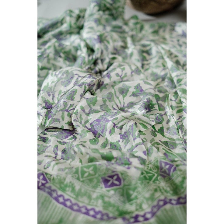 Selendang Batik Sutra Green 01